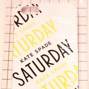 KATE SPADE SATURDAY Black YELLOW White IPHONE CASE